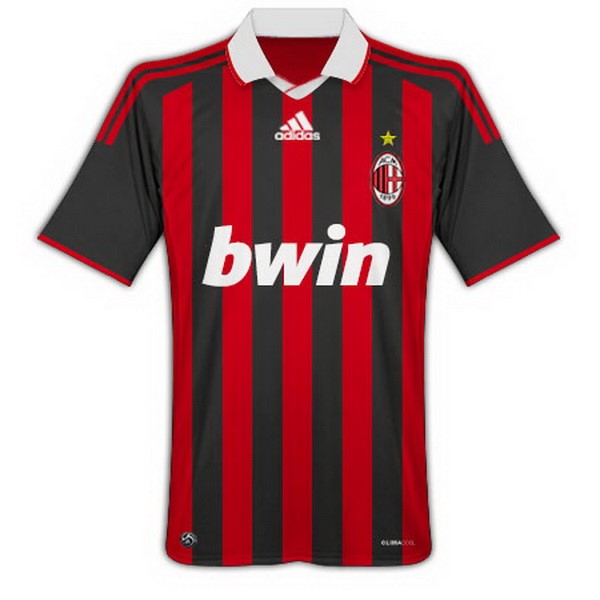 Camiseta AC Milan Primera equipación Retro 2009 2010 Rojo